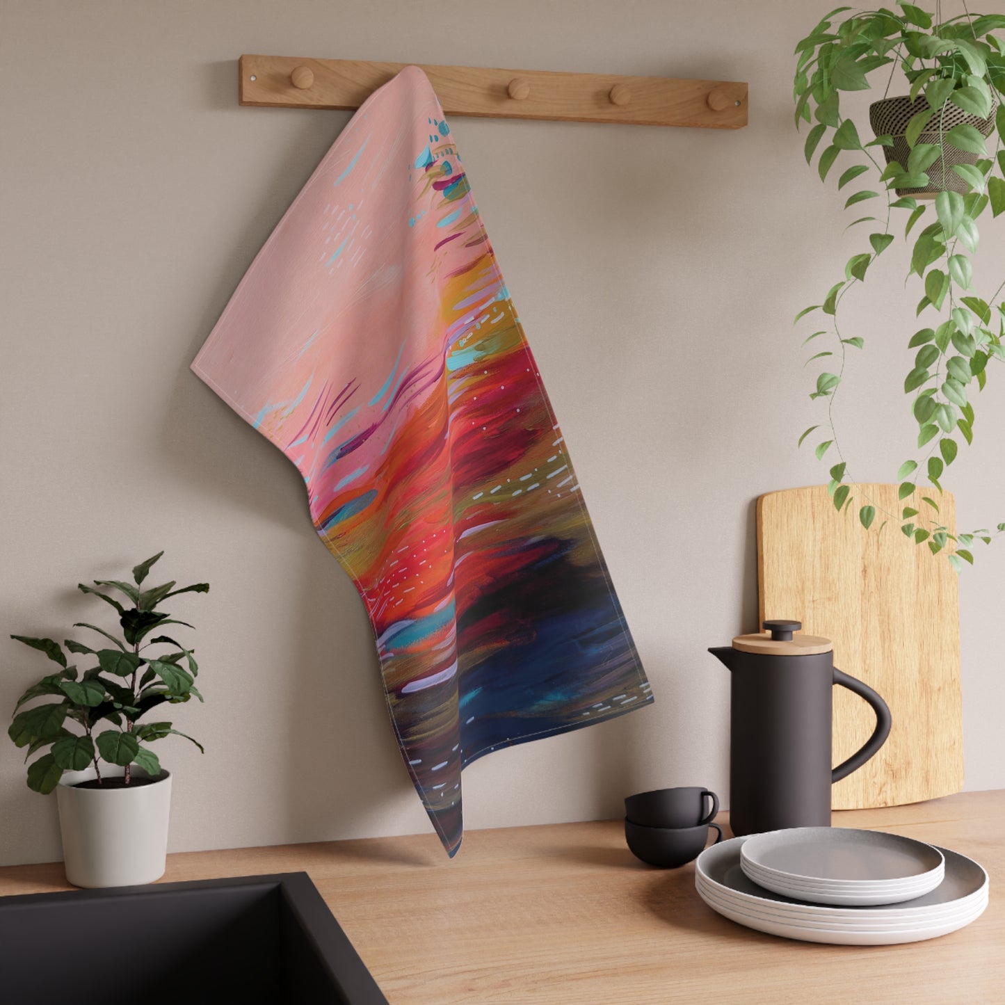 Sunsets at Sea – Fine Art Print Cotton Tea Towels - Vibrant Kitchen Decor