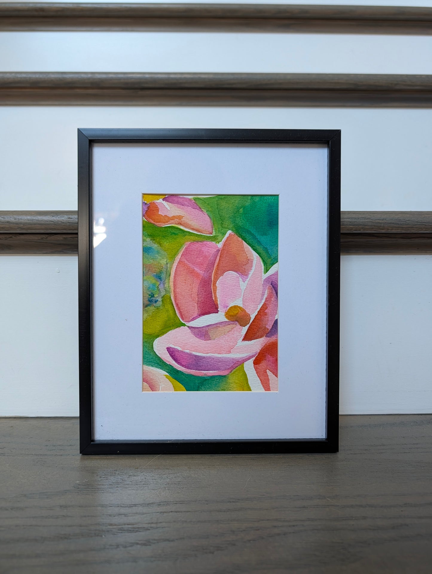 Pink Magnolia Watercolor (Small)
