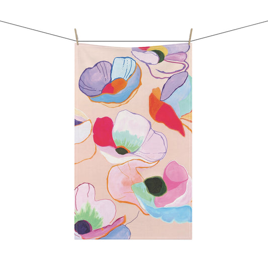 Floating Poppies – Fine Art Print Cotton Tea Towels - Vibrant Kitchen Decor