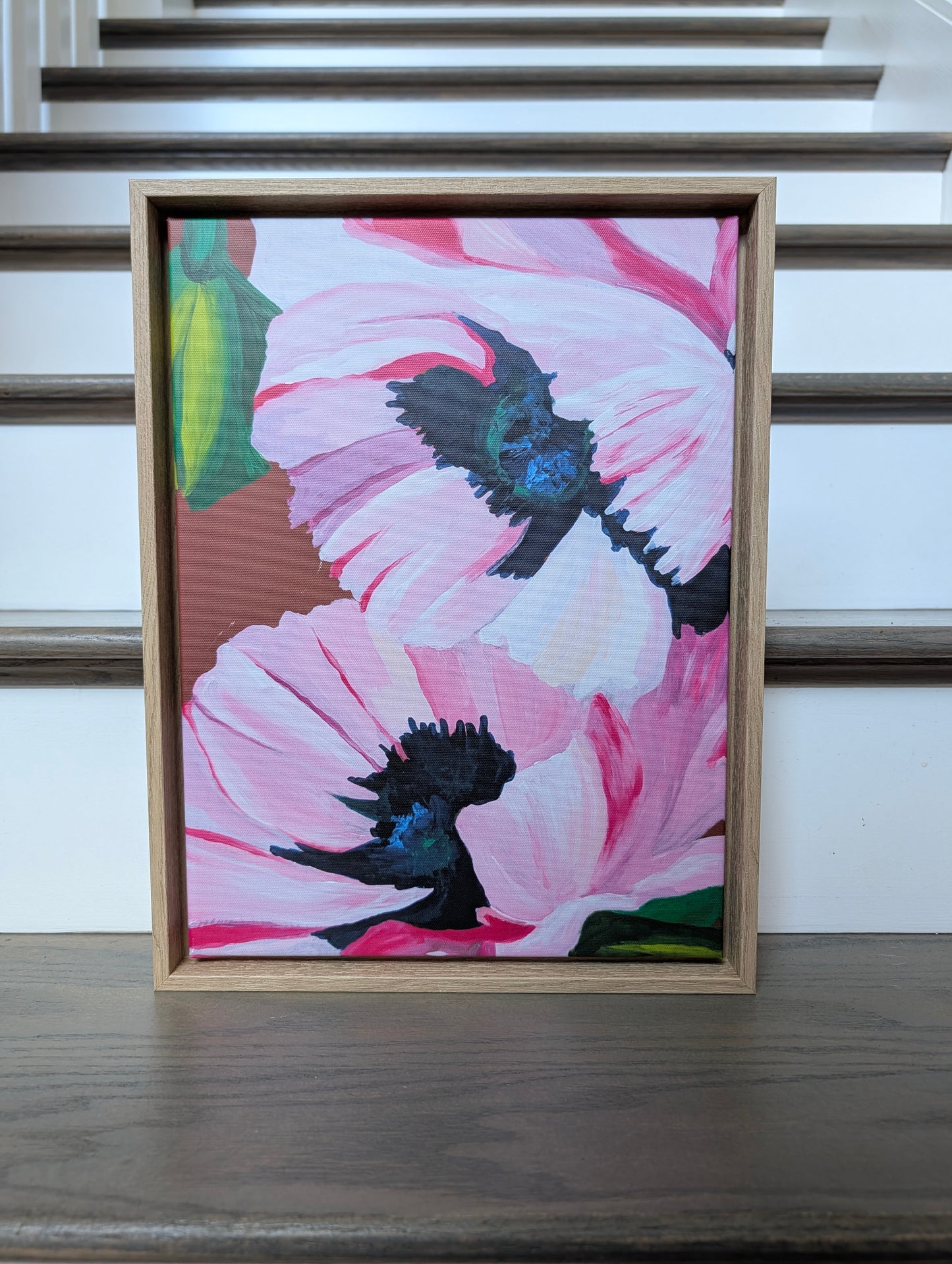 Floppy Poppy 12x16 Canvas Print