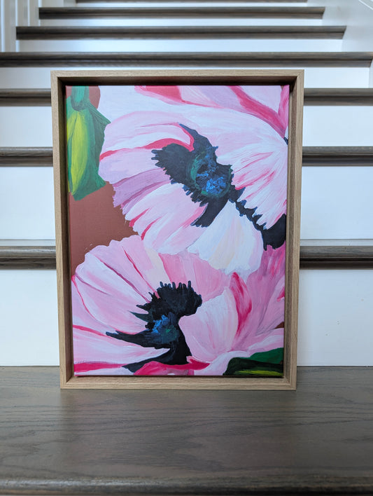 Floppy Poppy 12x16 Canvas Print